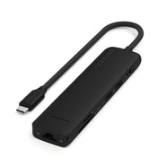 Satechi 7-in-1 USB-C Slim Multiport Adapter with Ethernet - Black