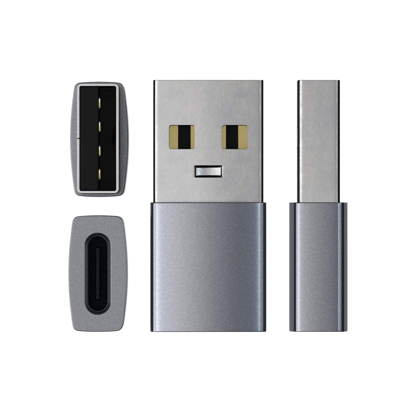 Satechi Aluminum Type-A to Type-C Adapter - Space Grey - iSTYLE BG