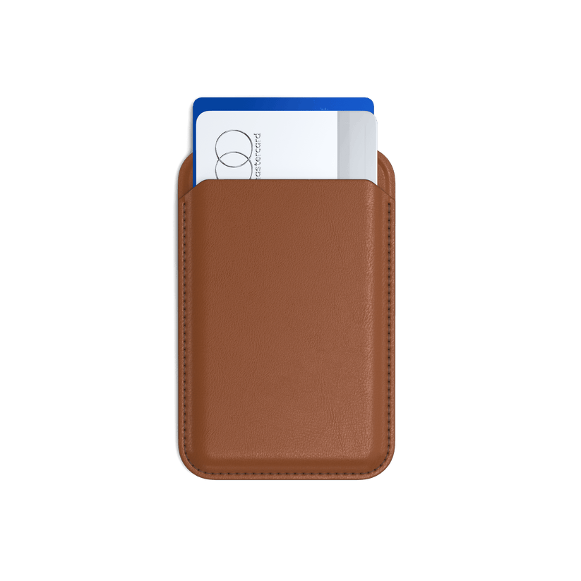 Satechi Vegan-Leather Magnetic Wallet Stand - Brown - iSTYLE BG