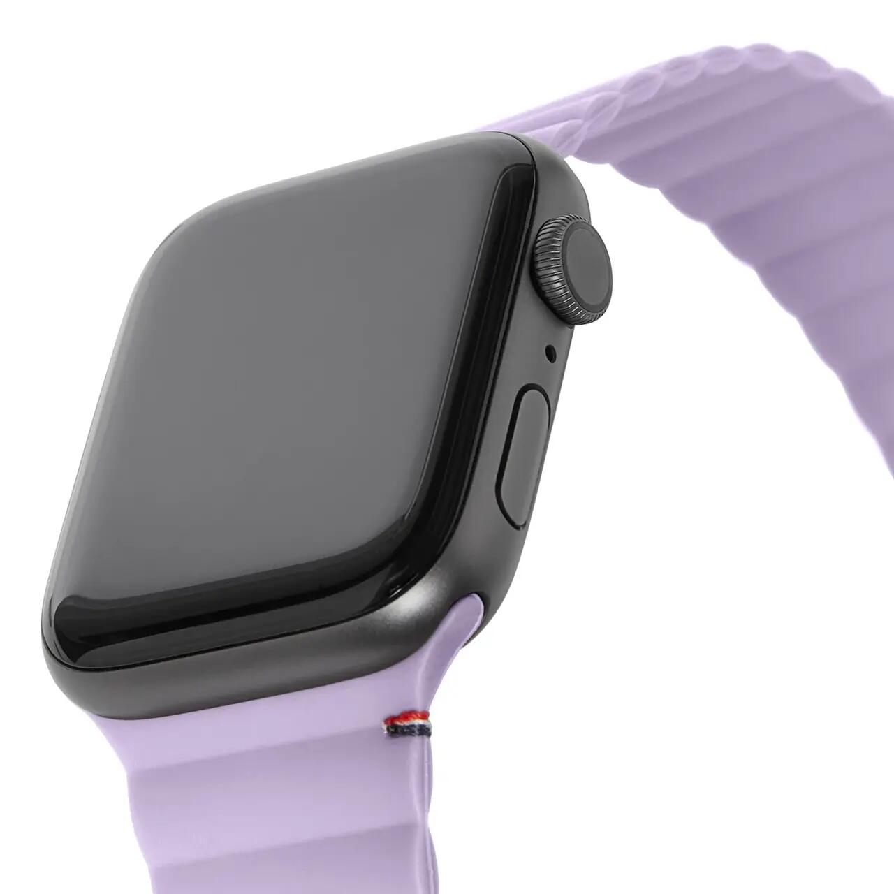 Каишка за Apple Watch от Decoded - магнитно залепване - лилава - iSTYLE BG