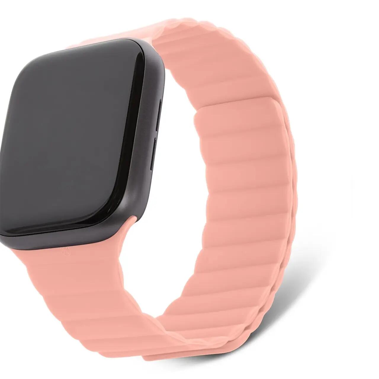 Каишка за Apple Watch от Decoded - магнитно залепване - розова - iSTYLE BG