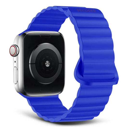 Каишка за Apple Watch 42/44/45/49MM от Decoded - силиконова - синя - iSTYLE BG