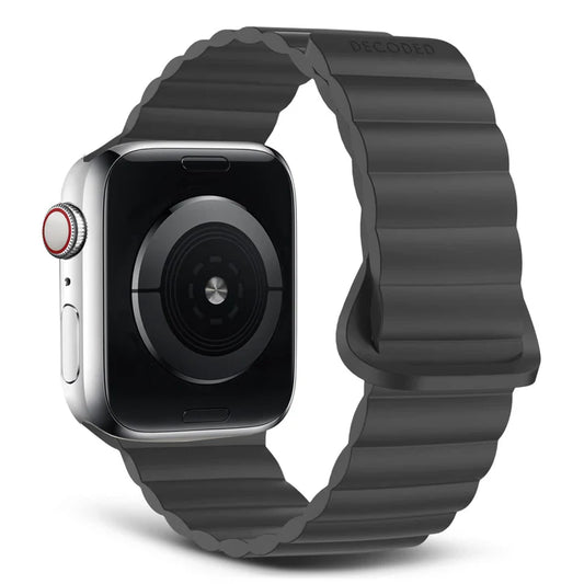 Каишка за Apple Watch 38/40/41 MM от Decoded - магнитно залепване - черна - iSTYLE BG