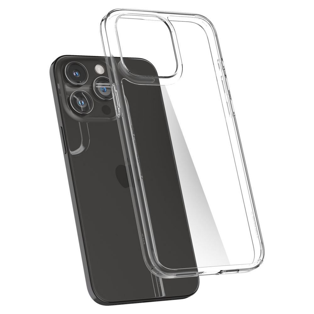 Кейс за iPhone 15 Pro Max, Spigen - Air Skin Hybrid, Crystal Clear - iSTYLE BG