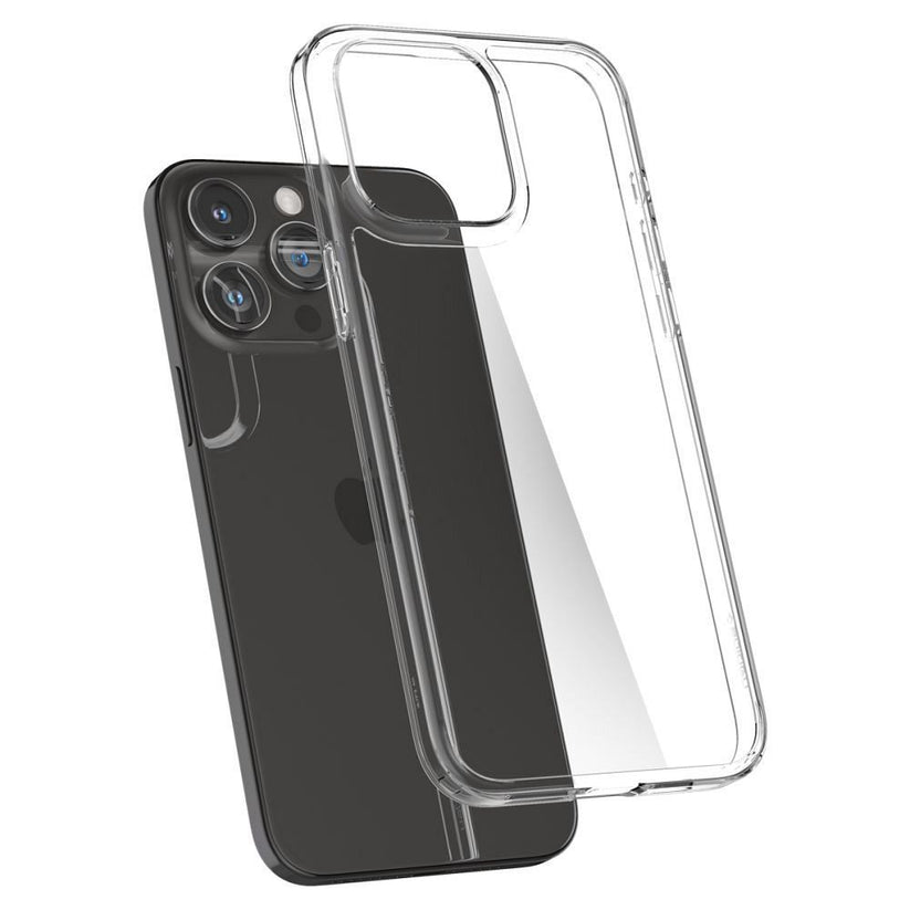 Кейс за iPhone 15 Pro Max, Spigen - Air Skin Hybrid, Crystal Clear - iSTYLE BG