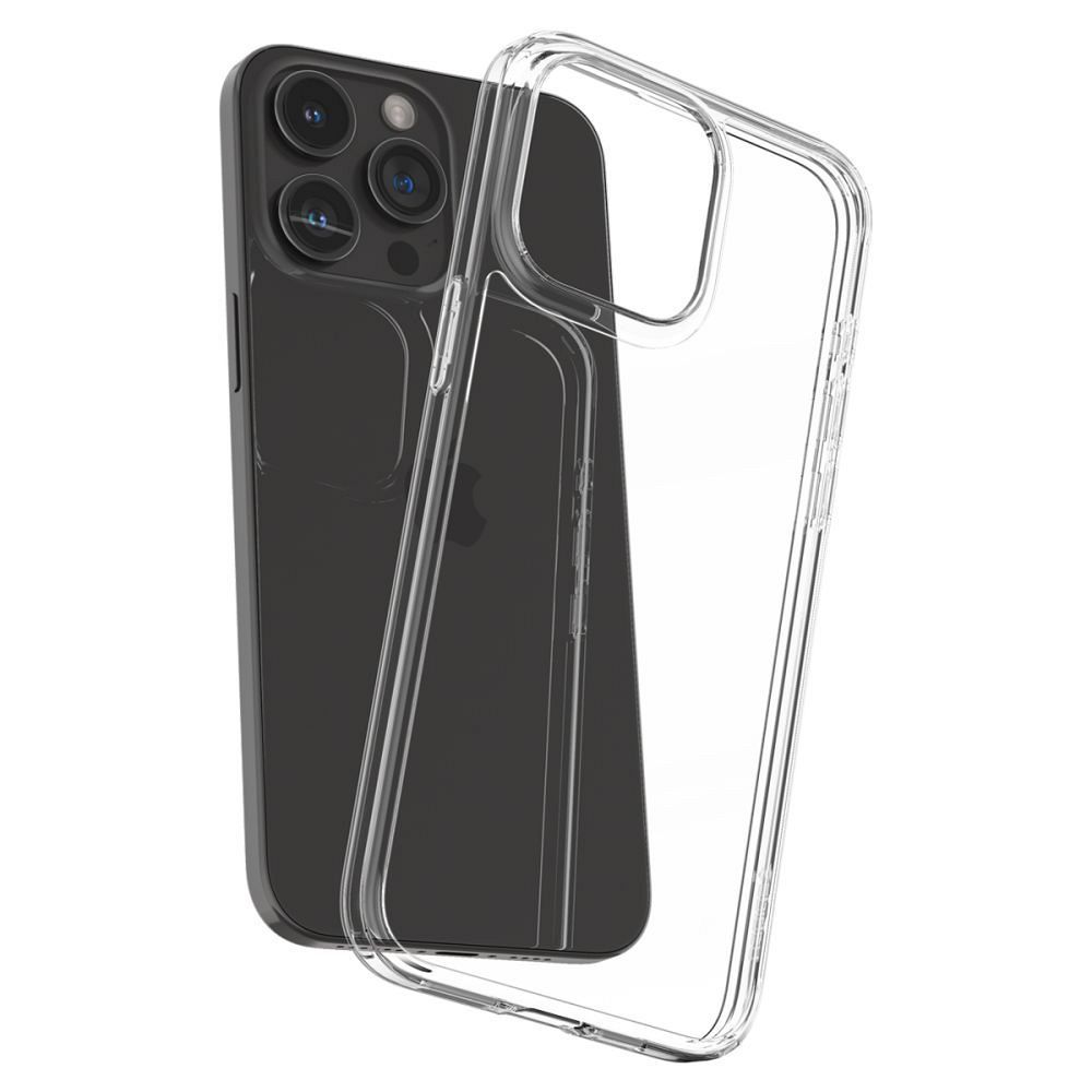 Кейс за iPhone 15 Pro Max, Spigen - Air Skin Hybrid, Crystal Clear - iSTYLE BG