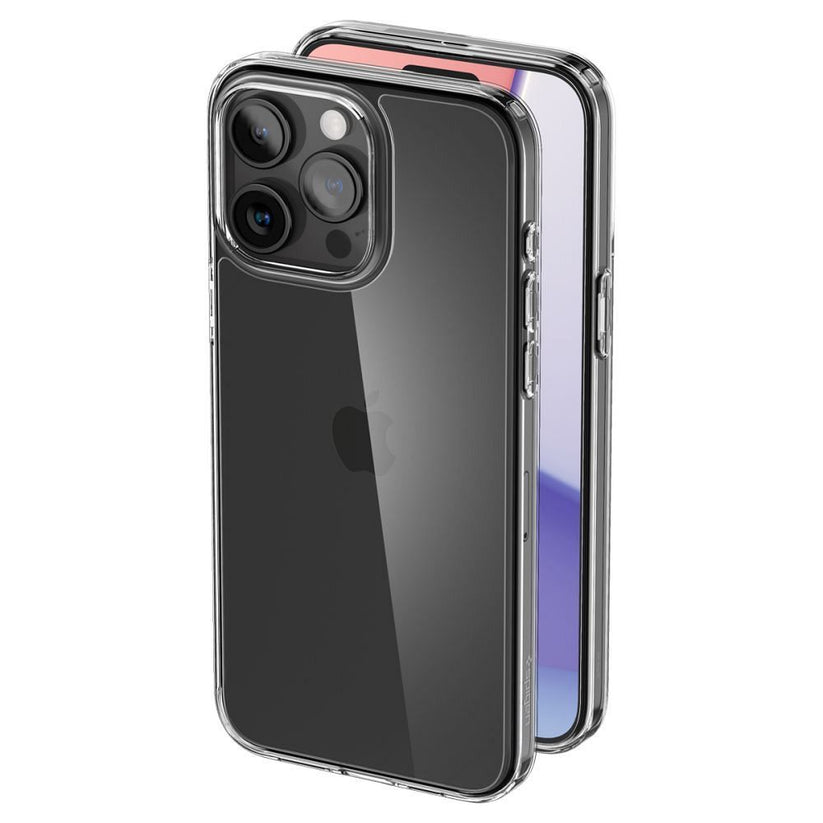 Кейс за iPhone 15 Pro Max, Spigen - Air Skin Hybrid, Crystal Clear - iSTYLE BG