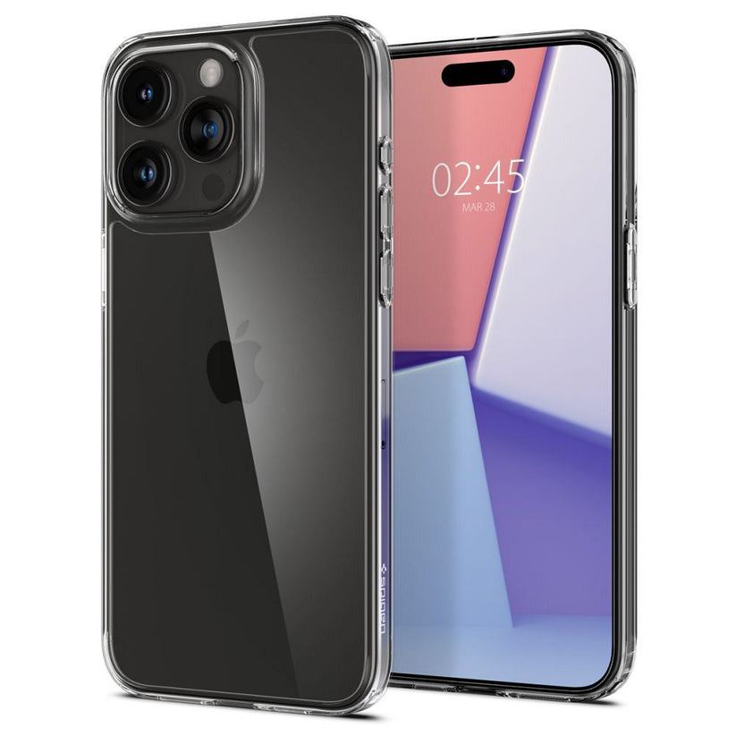 Кейс за iPhone 15 Pro Max, Spigen - Air Skin Hybrid, Crystal Clear - iSTYLE BG
