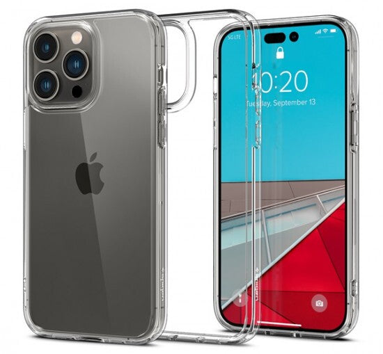 Прозрачен кейс от Spigen - Crystal Hybrid за iPhone 14 Pro - iSTYLE BG
