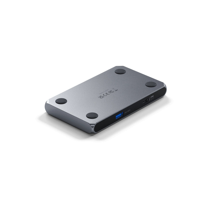 Satechi Thunderbolt 4 Slim Hub Pro (3x Thunderbolt 4 Downstream Ports up to 40 Gbps, 15W,2x 4K at 60Hz or 1x 8K at 30Hz or (1x) 6K on Mac) - Silver - iSTYLE BG