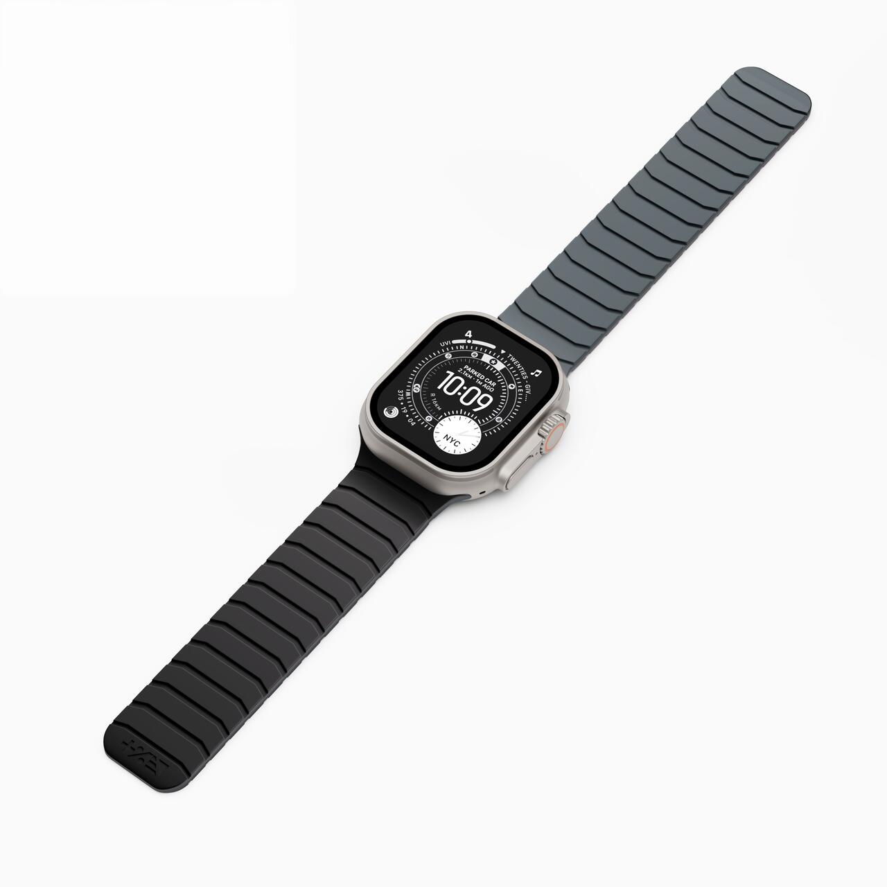 NOA MAGNETIC SWITCH BAND FOR APPLE WATCH 42-49MM | BLACK GREY