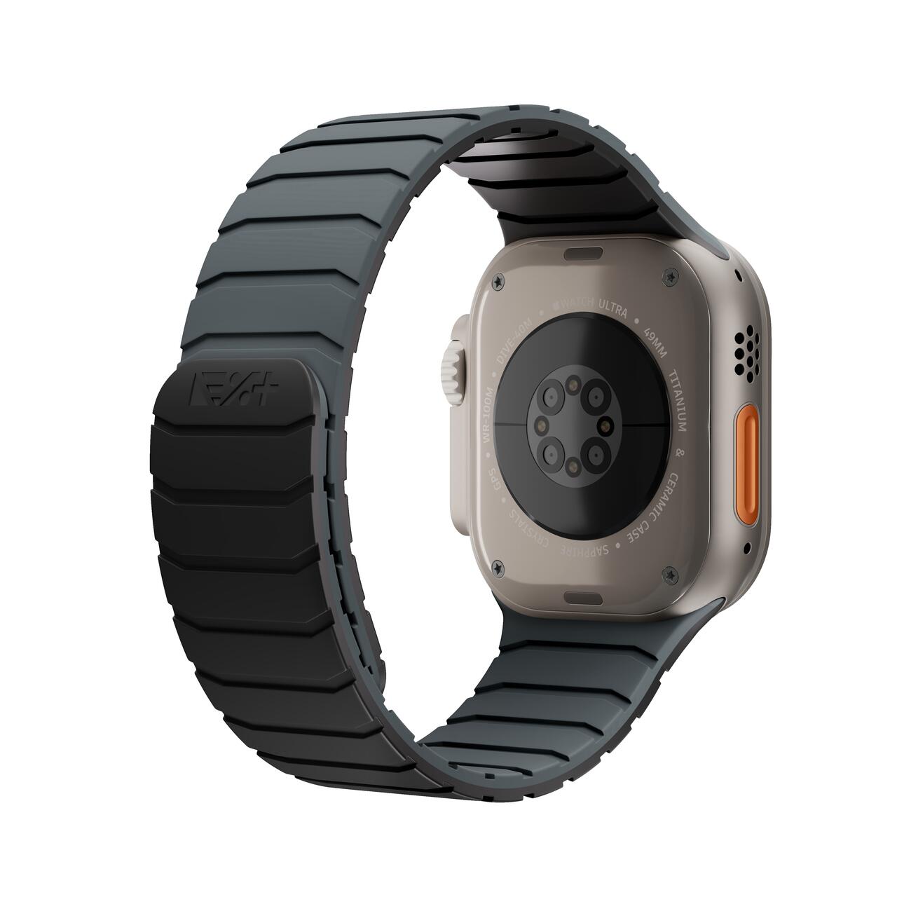 NOA MAGNETIC SWITCH BAND FOR APPLE WATCH 42-49MM | BLACK GREY