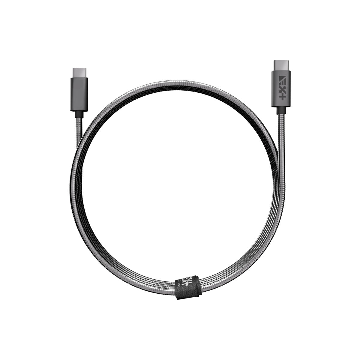 Метален кабел от NEXT ONE USB-C към USB-C | SPACE GRAY - iSTYLE BG