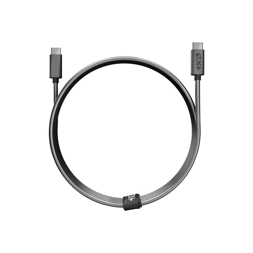Метален кабел от NEXT ONE USB-C към USB-C | SPACE GRAY - iSTYLE BG