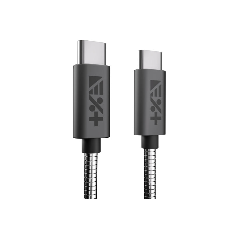Метален кабел от NEXT ONE USB-C към USB-C | SPACE GRAY - iSTYLE BG