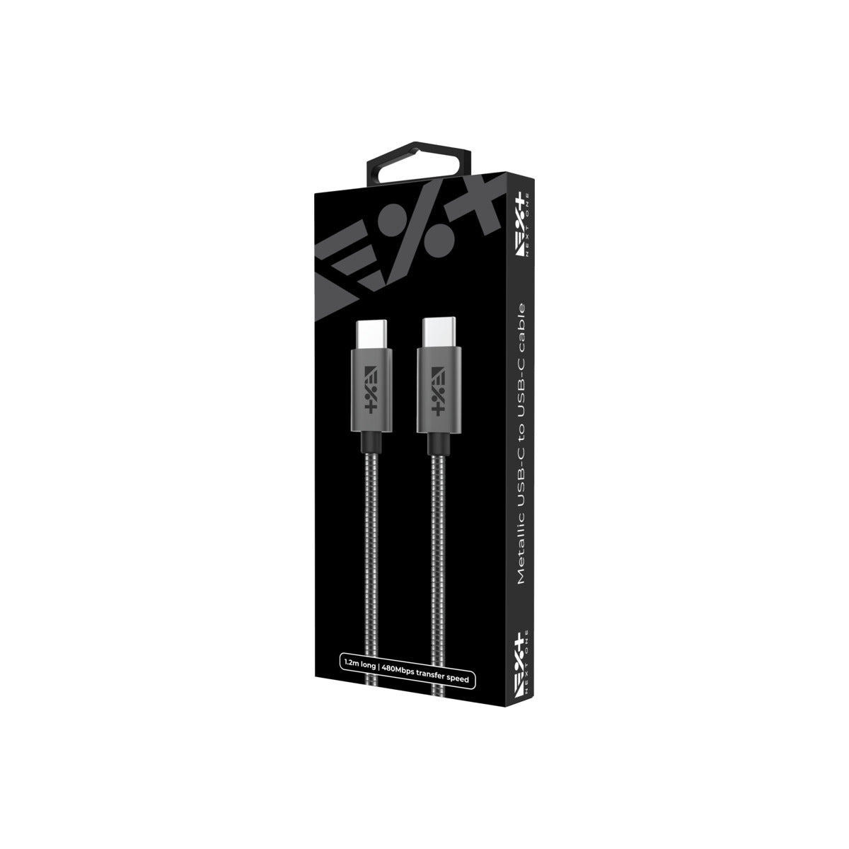 Метален кабел от NEXT ONE USB-C към USB-C | SPACE GRAY - iSTYLE BG