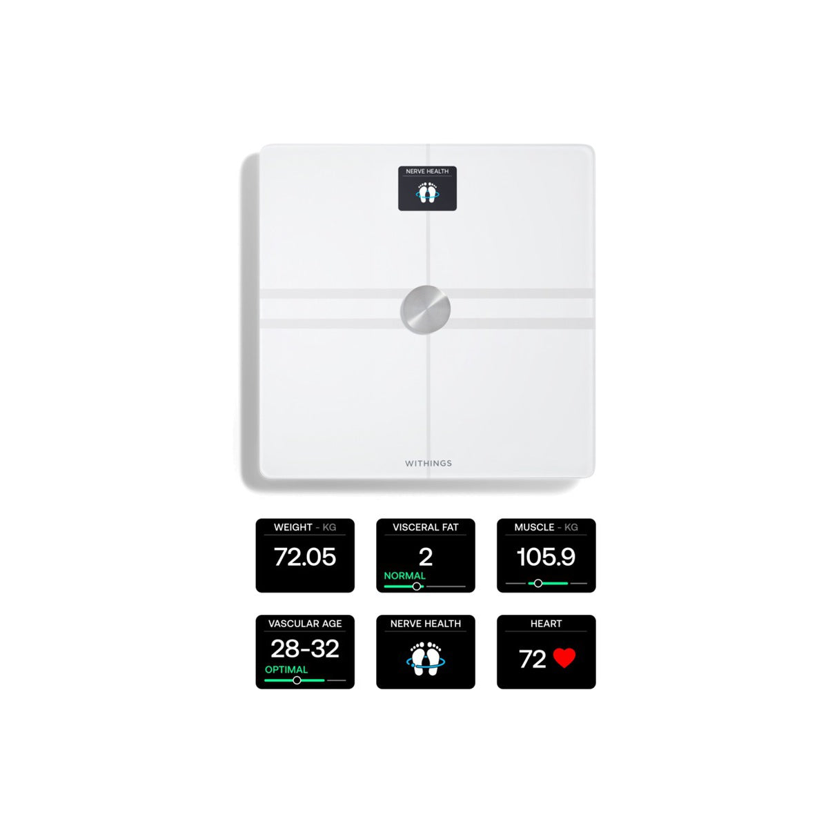 Бял смарт кантар от Withings - Body Comp - iSTYLE BG