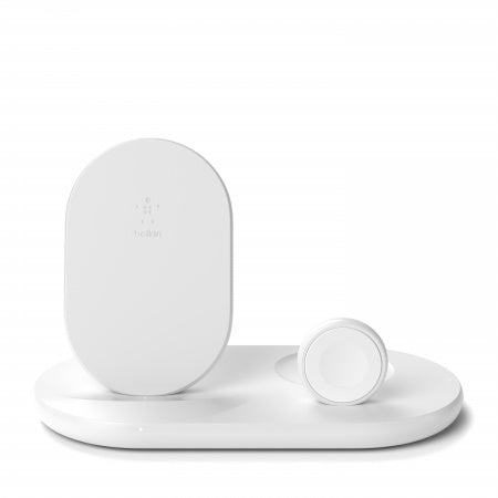 Бяла зареждаща стойка от Belkin 3 в 1 - iSTYLE BG