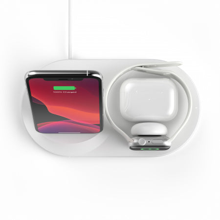 Бяла зареждаща стойка от Belkin 3 в 1 - iSTYLE BG