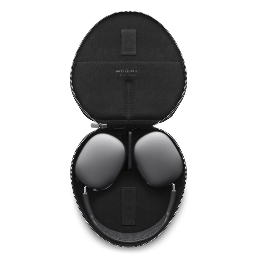 Кожен кейс за AirPods Max от Woolnut - черен - iSTYLE BG