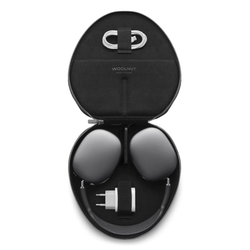 Кожен кейс за AirPods Max от Woolnut - черен - iSTYLE BG