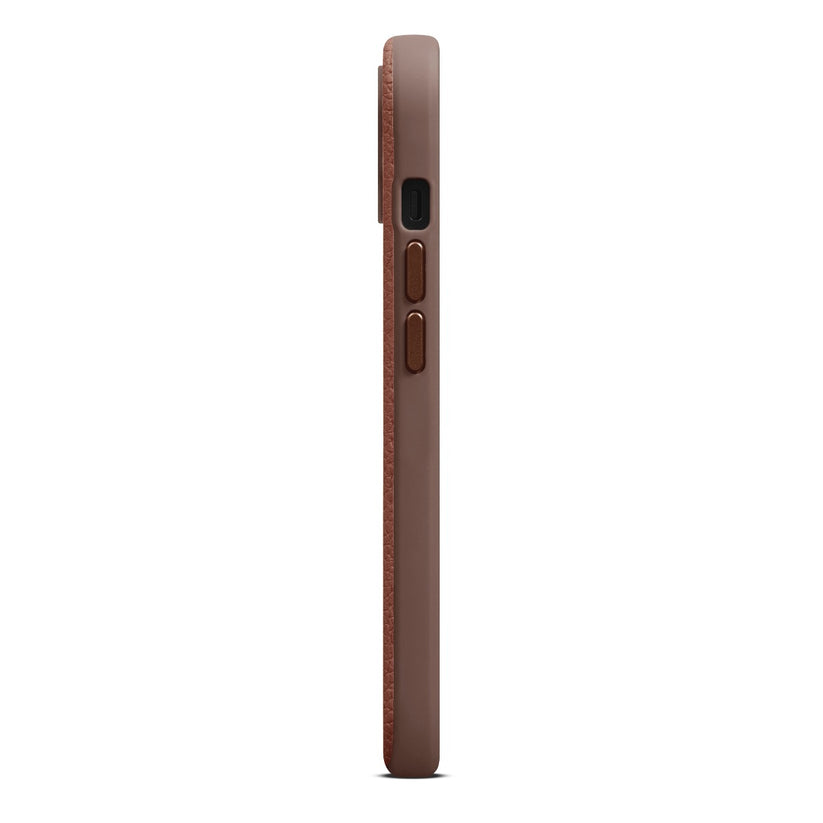 Woolnut Leather Case for iPhone 15 - Cognac - iSTYLE BG