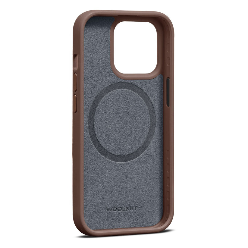 Woolnut Leather Case for iPhone 15 Pro - Cognac - iSTYLE BG