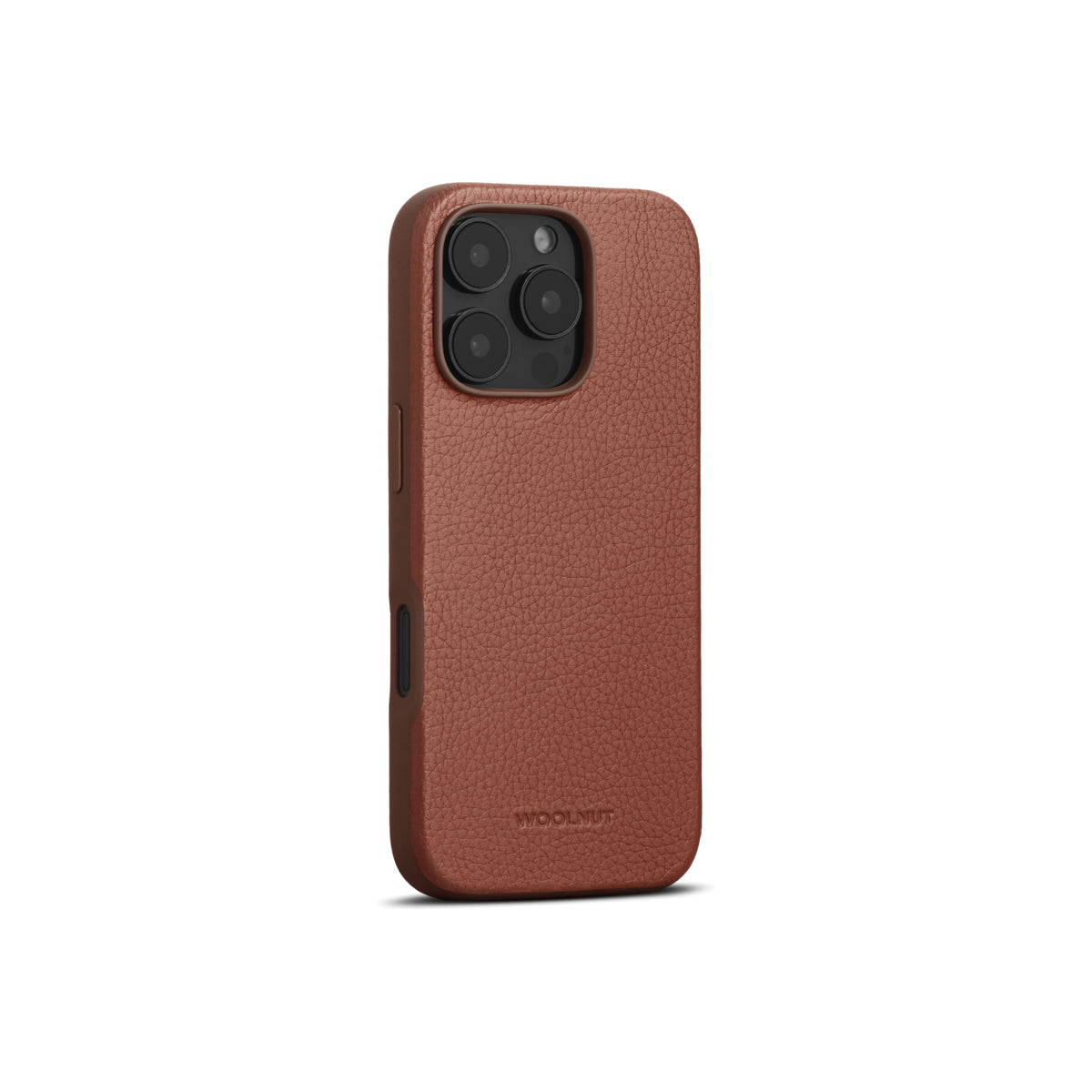 WOOLNUT Leather Case for iPhone 16 Pro - Cognac - iSTYLE BG