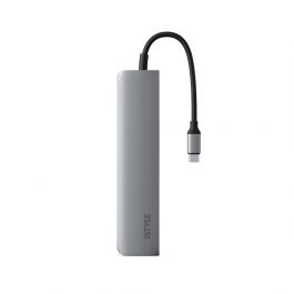 iStyle 6in1 Aluminium Hub 8K with USB-C connector - space gray