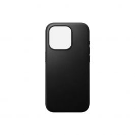 Nomad Modern Leather Case, black - iPhone 15 Pro