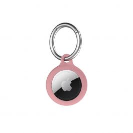NEXT ONE AirTag Secure Silicone Key Clip Ballet Pink