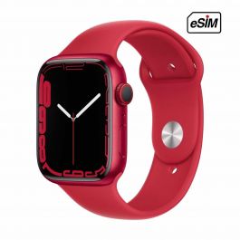 Apple Watch S7 Cellular, 45mm (PRODUCT)RED Aluminium Case with (PRODUCT)RED Sport Band - Regular