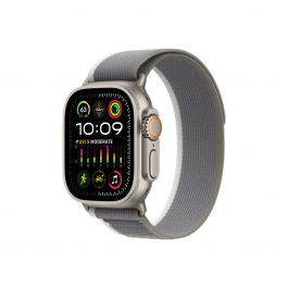 Apple Watch Ultra 2 GPS + Cellular, 49mm Корпус от титан с Green/Grey Trail Loop - M/L