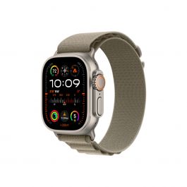 Apple Watch Ultra 2 GPS + Cellular, 49mm Корпус от титан с Olive Alpine Loop - Medium
