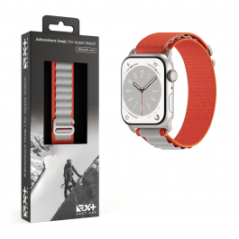 Каишка за Apple Watch 41 мм от NEXT ONE модел ADVENTURE - оранжево/сиво