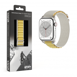 Каишка за Apple Watch 41 мм от NEXT ONE модел ADVENTURE - бяло/жълто