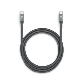 Плетен USB-C кабел от iSTYLE 1.8m - space gray
