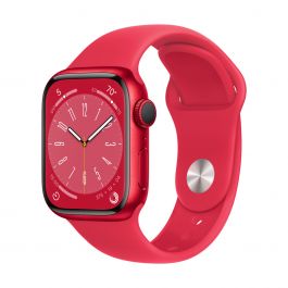 Apple Watch Series 8 GPS 41mm (PRODUCT)RED Aluminium Case with (PRODUCT)RED Sport Band - Regular