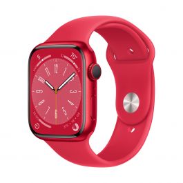 Apple Watch Series 8 GPS 45mm (PRODUCT)RED Aluminium Case with (PRODUCT)RED Sport Band - Regular
