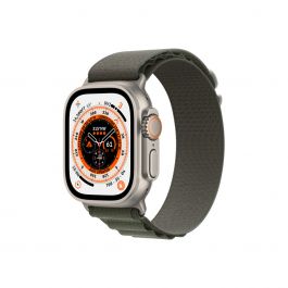 Apple Watch Ultra GPS + Cellular, 49mm Корпус от титан с каишка Green Alpine Loop - Средна