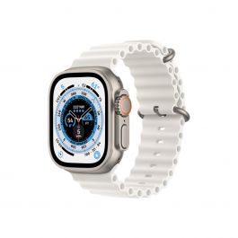 Apple Watch Ultra GPS + Cellular, 49mm Корпус от титан с каишка White Ocean Band