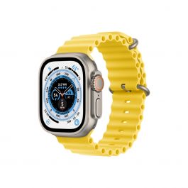 Apple Watch Ultra GPS + Cellular, 49mm Корпус от титан с каишка Yellow Ocean Band
