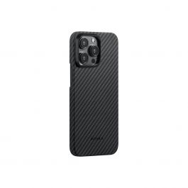 Pitaka MagEZ 4 1500D case, black/grey twill - iPhone 15 Pro