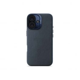 Кейс от Decoded - Backcover от еко кожа за iPhone 16 син