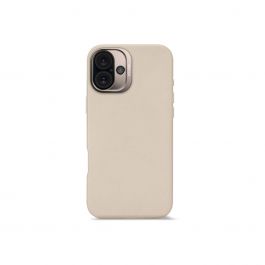 Кейс от Decoded - Backcover от еко кожа за iPhone 16 Plus бежов
