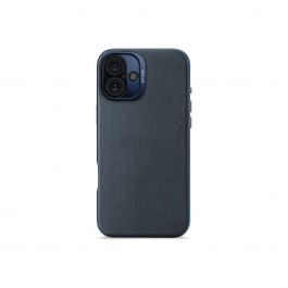 Кейс от Decoded - Backcover от еко кожа за iPhone 16 Plus син