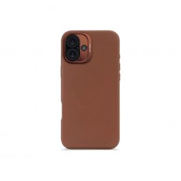 Кейс от Decoded - Backcover от еко кожа за iPhone 16 Plus кафяв
