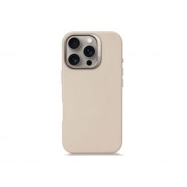 Кейс от Decoded - Backcover от еко кожа за iPhone 16 Pro бежов