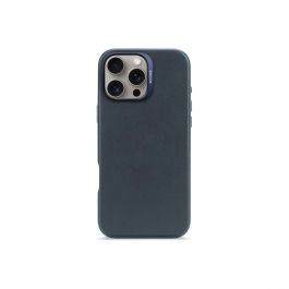 Кейс от Decoded - Backcover от еко кожа за iPhone 16 Pro Max син