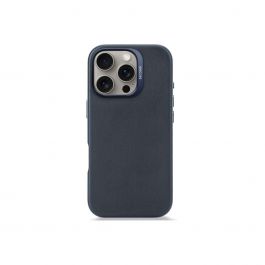 Кейс от Decoded - Backcover от еко кожа за iPhone 16 Pro син